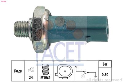 Датчик тиску оливи Audi A4/A6/ Skoda Fabia/Rapid/ VW Caddy/Golf/Passat/Touran 1.2-4.2 03-