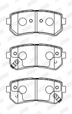 Гальмівні колодки зад. Hyundai i30 07-, Kona 17-, Tucson 18-, Kia Ceed 06-, Sportage 04- (Mando)