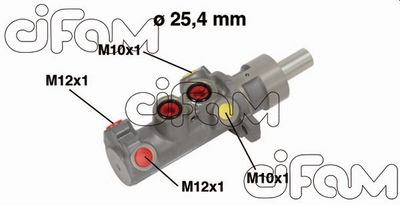 Головний гальмівний циліндр Transit 00-(D1=25,4mm, -ABS)(Bosch)
