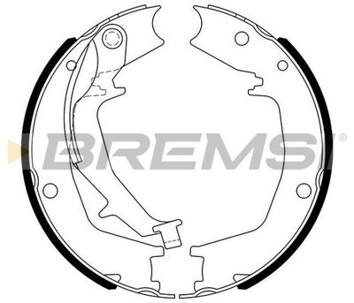Колодки ручного гальма Hyundai Santa FE I 01-6,Trajet 00-08, Elantra 00-06/Kia Sportage 04-