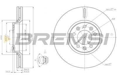 Гальмівний диск пер. Citroen Jumpy,C5 III 08-/Fiat Scudo, Peugeot 407,508,Expert 07- (304*28)