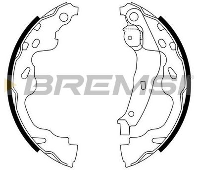 Гальмівні колодки зад. YARIS 1.0-1.5 99-05 (BOSCH)