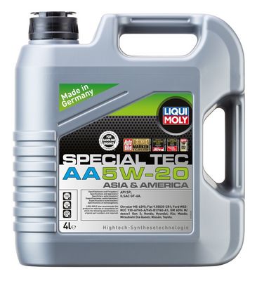 Олива 5W20 API/ILSAC 4L LIQUI MOLY SPECIAL TEC AA