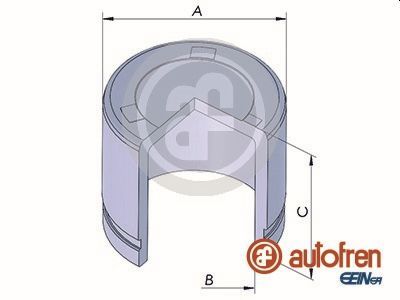 Поршень супорта перед Hyundai i30/Sonata/Kia Ceed/Cerato/Magentis/Soul/Nissan Cube/Juke 57x50,55