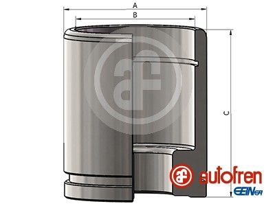 Поршень супорта зад. MB Vario 612-814 96- (d=60 з отвором) /Lucas-Girling