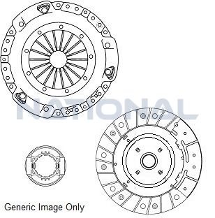 Комплект зчеплення з вижимним BMW 3(E30/36)/5(E28/34/39) 2.4/2.5TD 81- (228mm10z)