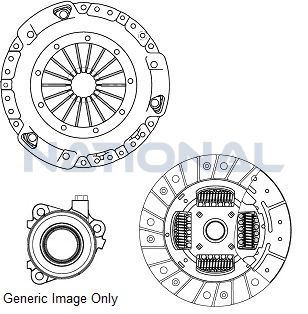 Комплект зчеплення з вижимним Master II/Trafic II 2.0|2.5dCi 02-11 (240mm21z)