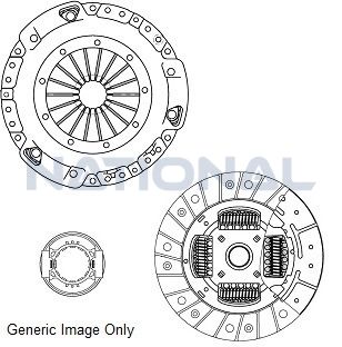Комплект зчеплення з вижимним LT 2.4D -96 (228mm23z)