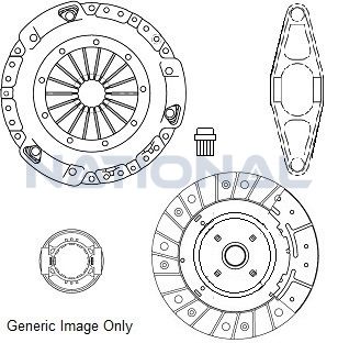 Комплект зчеплення BMW 3(E90/91/92/93)/5(E60/61/F10/11)/X3(E83/F25) 2.0-3.0D 02- (240mm)