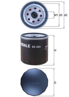 Фільтр масла Transit 2.3i 16V 06- /Focuc/Mondeo/Mazda 1.8/2.0 00-