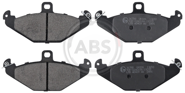 Гальмівні колодки зад. Laguna I 93-01 (brembo) (125,9x58,4x14,8)