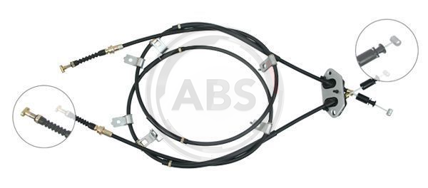 Трос ручного гальма зад. Mazda 6 02-08 (1645/1432+1640/1432)