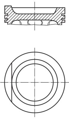 Поршень VW Passat/Jetta II/Golf 1.6 83-92 (81.51mm/+0.5)