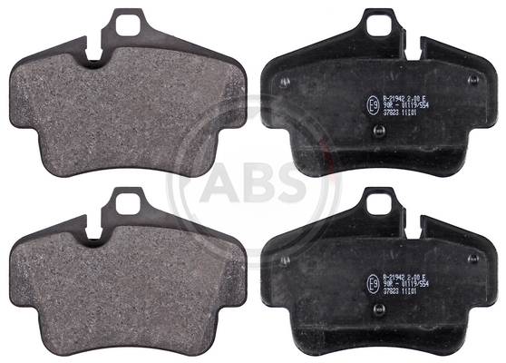 Гальмівні колодки зад. 911 (997)/718 Boxter (982) 04- (121.3x86.1x16.8) (BREMBO)