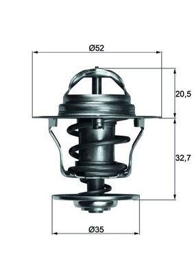 Термостат Ford Escort/Focus/Mondeo/Scorpio/Transit 1.3-2.9 86-15 (88C) с прокладкой