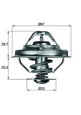 Термостат VW Transporter/LT/Golf III, IV, V/Audi A3/A6/A8 2.3-4.2 i/TD/TDI 78- (80 C)
