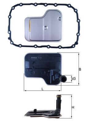 Фільтр АКПП BMW 1 (E81)/3 (E90)/X1 (E84)/X3 (E83) 03- (з прокладкою)