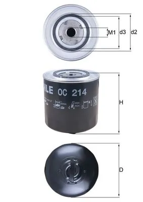 Фільтр масляний T4 1.9D/TD >96/Audi 100 2.0TD/2.4D/A6 2.5TDI >97
