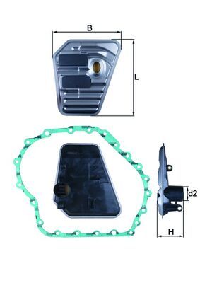 Фільтр АКПП Audi A4/A6/A8 97-11/Seat Exeo 1.6-2.0 09-13 (01J/01J 301 383 S/01J 301 383 T)