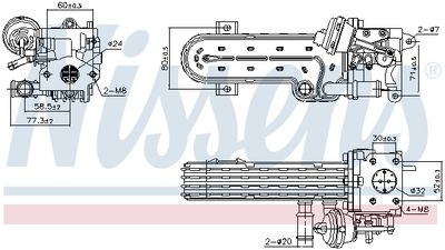 Радіатор рециркуляції ВГ OCTAVIA II/PASSAT B6 2.0 TDI 04-13